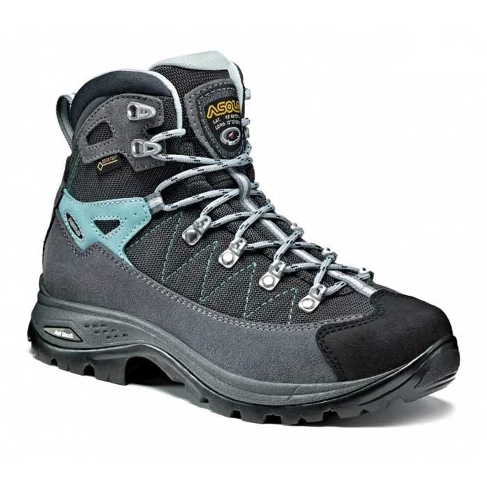 Asolo Finder GV Womens Hiking Boot - Grey/Gunmetal/Pool Side 1 Asolo Finder GV Womens Hiking Boot - Grey/Gunmetal/Pool Side