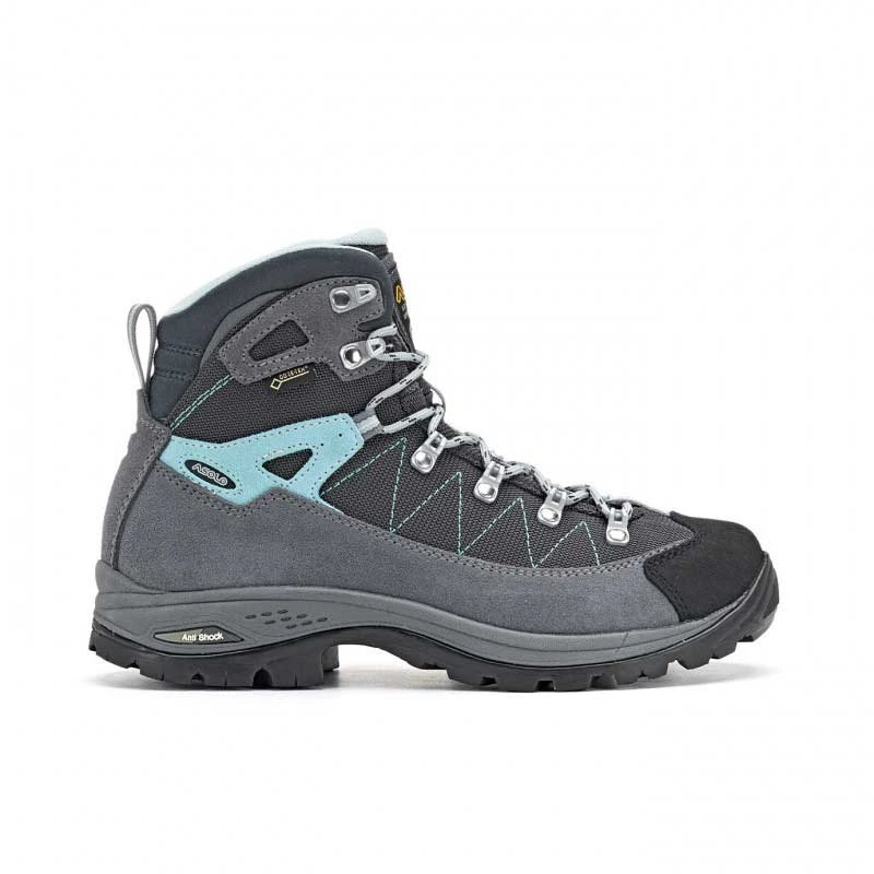 Asolo Finder GV Womens Hiking Boot - Grey/Gunmetal/Pool Side 3 Asolo Finder GV Womens Hiking Boot - Grey/Gunmetal/Pool Side - Image 3