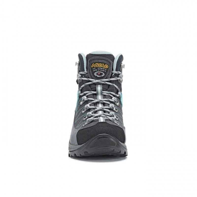 Asolo Finder GV Womens Hiking Boot - Grey/Gunmetal/Pool Side 2 Asolo Finder GV Womens Hiking Boot - Grey/Gunmetal/Pool Side - Image 2