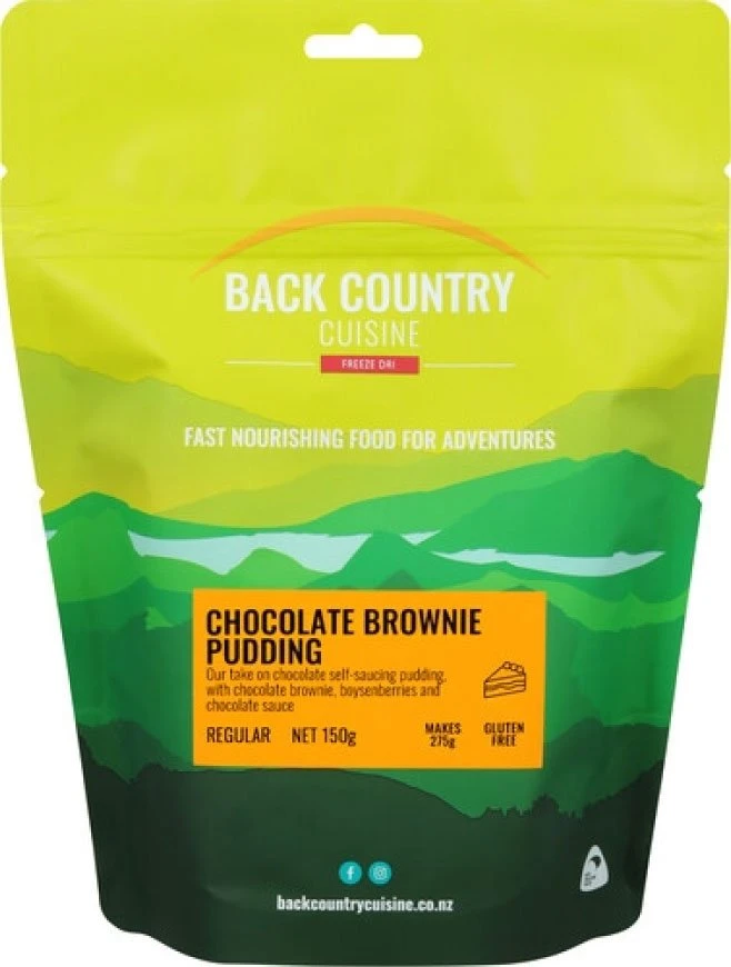 Back Country Freeze Dried Food - Chocolate Brownie Pudding 1 Back Country Freeze Dried Food - Chocolate Brownie Pudding