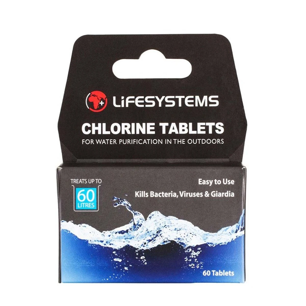 LifeSystems Chlorine Water Purification Tablets - 60 Tablets 1 LifeSystems Chlorine Water Purification Tablets - 60 Tablets