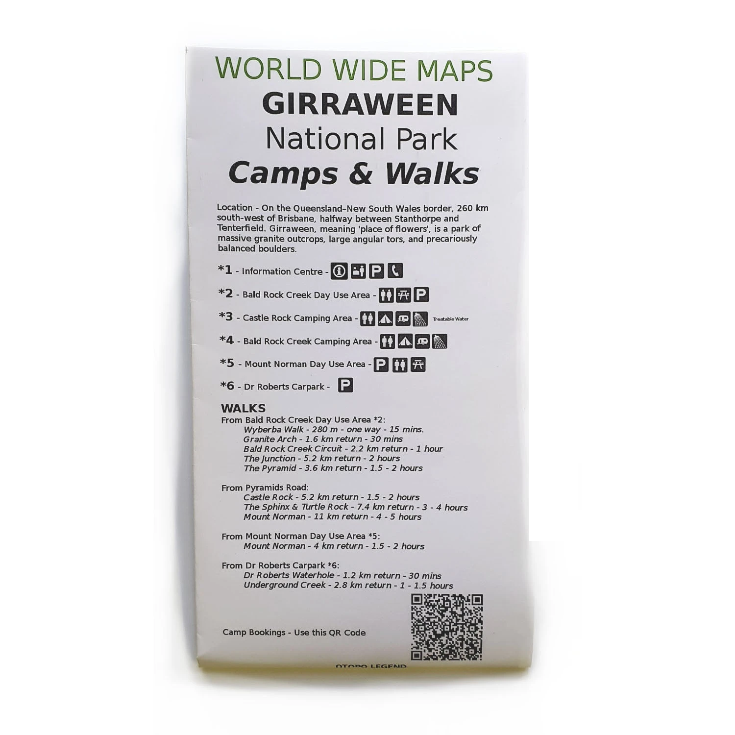 World Wide Maps Girraween Camps & Walks Map 1 World Wide Maps Girraween Camps & Walks Map