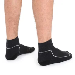 Icebreaker Hike+ Light Mini Mens Socks -Lowe Gear Adventure Shop Icebreaker Hike Light Mini Mens Socks Jet Heather 01