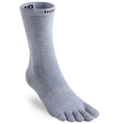 Injinji Liner 2.0 Lightweight Crew Hiking Socks - Grey