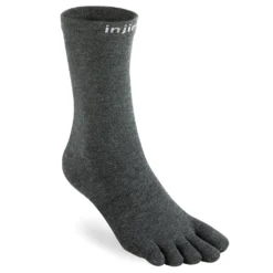 Injinji Liner 2.0 Lightweight Crew Hiking Socks - Black