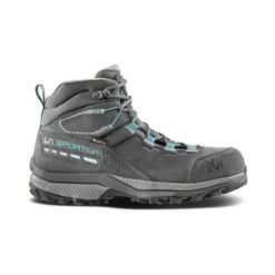 La Sportiva TX Hike Mid Leather GTX Womens Hiking Boot - Carbon/Lagoon 10 La Sportiva TX Hike Mid Leather GTX Womens Hiking Boot - Carbon/Lagoon -Lowe Gear Adventure Shop La Sportiva TX Hike Mid Leather Lagoon Carbon 03