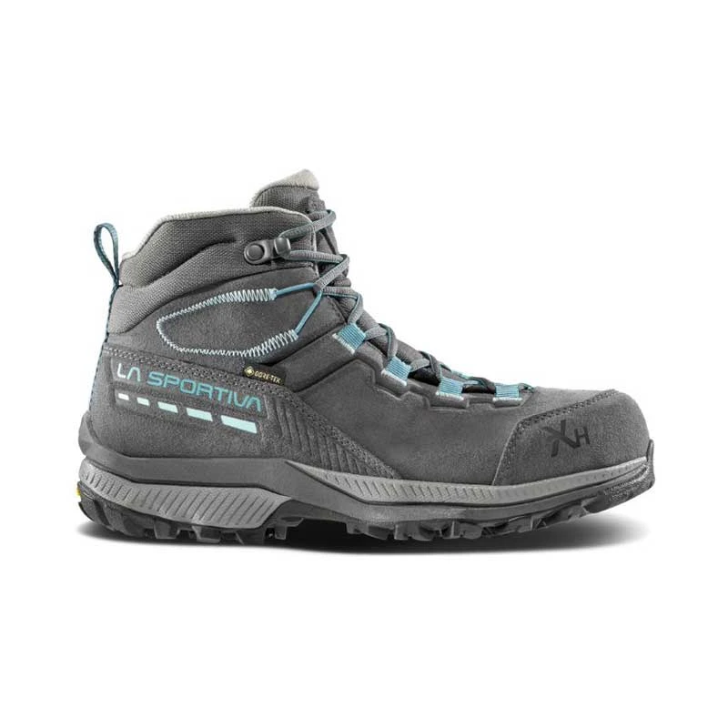 La Sportiva TX Hike Mid Leather GTX Womens Hiking Boot - Carbon/Lagoon 4 La Sportiva TX Hike Mid Leather GTX Womens Hiking Boot - Carbon/Lagoon - Image 4