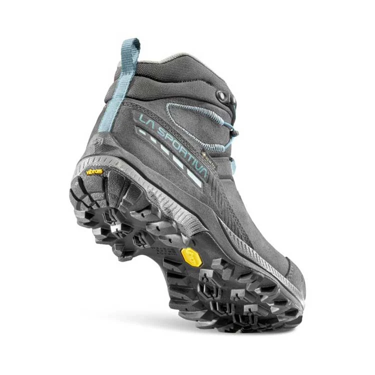 La Sportiva TX Hike Mid Leather GTX Womens Hiking Boot - Carbon/Lagoon 2 La Sportiva TX Hike Mid Leather GTX Womens Hiking Boot - Carbon/Lagoon - Image 2