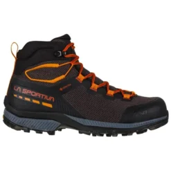 La Sportiva TX Hike Mid GTX Mens Hiking Shoe - Carbon/Saffron -Lowe Gear Adventure Shop LaSportiva TXHikeMidGTX Mens Carbon Saffron 4 279782