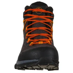 La Sportiva TX Hike Mid GTX Mens Hiking Shoe - Carbon/Saffron -Lowe Gear Adventure Shop LaSportiva TXHikeMidGTX Mens Carbon Saffron 5