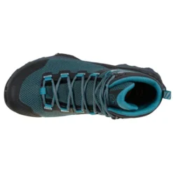 La Sportiva TX Hike Mid GTX Womens Hiking Shoe - Topaz/Carbon -Lowe Gear Adventure Shop LaSportiva TXHikeMidGTX Womens Topaz carbon 3 702752
