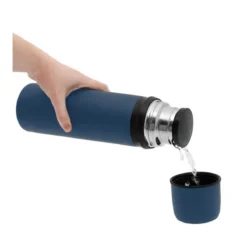 Laken Thermo Stainless Steel Flask - 750ml -Lowe Gear Adventure Shop LakenThermoStainlessSteelFlask 1LBluepour 435822