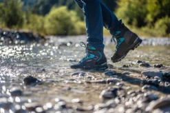 Lowa Mauria EVO GTX WXL Womens Hiking Boot - Anthracite/Turquoise -Lowe Gear Adventure Shop LowaMauriaEVOGTX 01