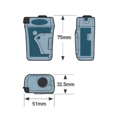 Ocean Signal RescueME PLB1 406MHz Personal Locator Beacon -Lowe Gear Adventure Shop OceanSignal RescueMePLB1 03