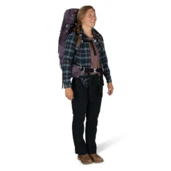 Osprey Aura AG 50 Litre Womens Hiking Backpack -Lowe Gear Adventure Shop Osprey Aura 50 Enchantment Purple 04
