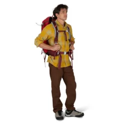 Osprey Stratos 34 Litre Mens Hiking Daypack -Lowe Gear Adventure Shop Osprey Stratos 34 Mens Daypack Poinsetta Red 04