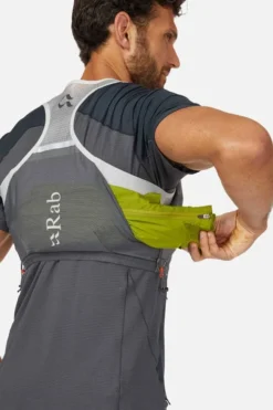 Rab Veil 2 Litre Lightweight Running Vest -Lowe Gear Adventure Shop RAB Veil 2 Litre Lightweight Running Vest Gargoyle Graphene 05