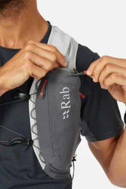 Rab Veil 6 Litre Lightweight Running Vest -Lowe Gear Adventure Shop RAB Veil 6 Litre Lightweight Vest Gargoyle Graphene 06
