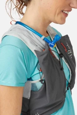 Rab Veil 6 Litre Lightweight Running Vest -Lowe Gear Adventure Shop RAB Veil 6 Litre Lightweight Vest Gargoyle Graphene 09