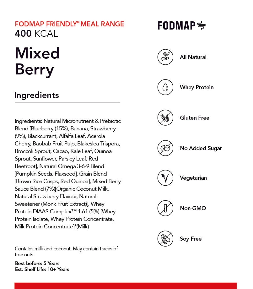 Radix Nutrition FODMAP Mixed Berry Whey Based - 400kcal 2 Radix Nutrition FODMAP Mixed Berry Whey Based - 400kcal - Image 2
