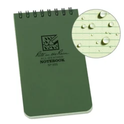 Rite In The Rain Polydura Waterproof Spiral Notebook - 3 X 5 -Lowe Gear Adventure Shop Rite in the Rain Spiral Notebook 3x5 Green