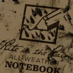 Rite In The Rain Polydura Waterproof Spiral Notebook - 3 X 5 -Lowe Gear Adventure Shop Rite in the Rain Spiral Notebook 3x5 Tan 03 100551
