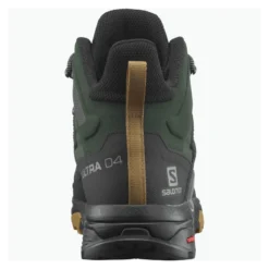 Salomon X Ultra 4 MID GTX Mens Hiking Boot - Green Gables/Black/Cumin -Lowe Gear Adventure Shop Salomon X Ultra 4 MID GTX Mens Hiking Boot Green Gables Black Cumin Back 549470