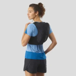 Salomon Adv Skin 12L Womens Set Running Vest With Flask - Black/Ebony -Lowe Gear Adventure Shop Salomon Adv Skin 12 WomensRunningVest Black 03