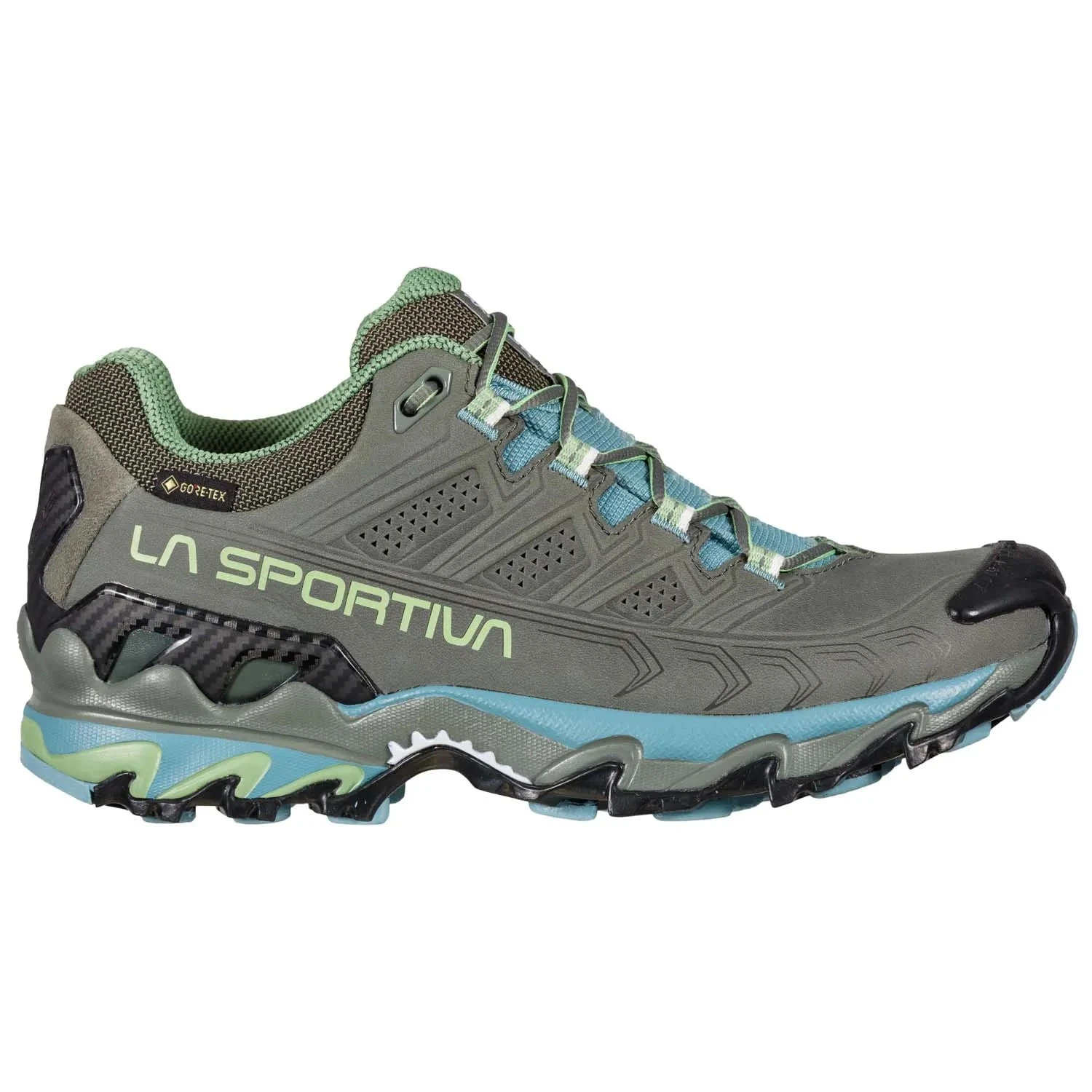 La Sportiva Ultra Raptor II Leather Wide GTX Womens Hiking Shoe - Clay/Mist 5 La Sportiva Ultra Raptor II Leather Wide GTX Womens Hiking Shoe - Clay/Mist - Image 5