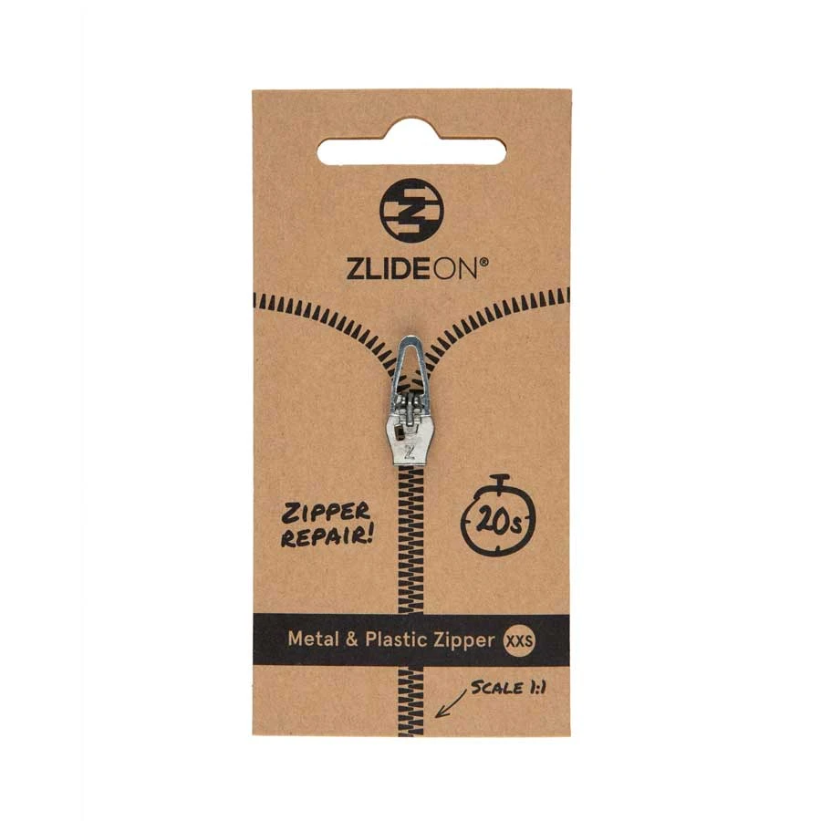 ZlideOn Metal & Plastic Zipper Repair - XXS 1 ZlideOn Metal & Plastic Zipper Repair - XXS