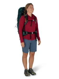 Osprey Eja 48 Litre Womens Hiking Backpack -Lowe Gear Adventure Shop eja48 deep teal 4 806299