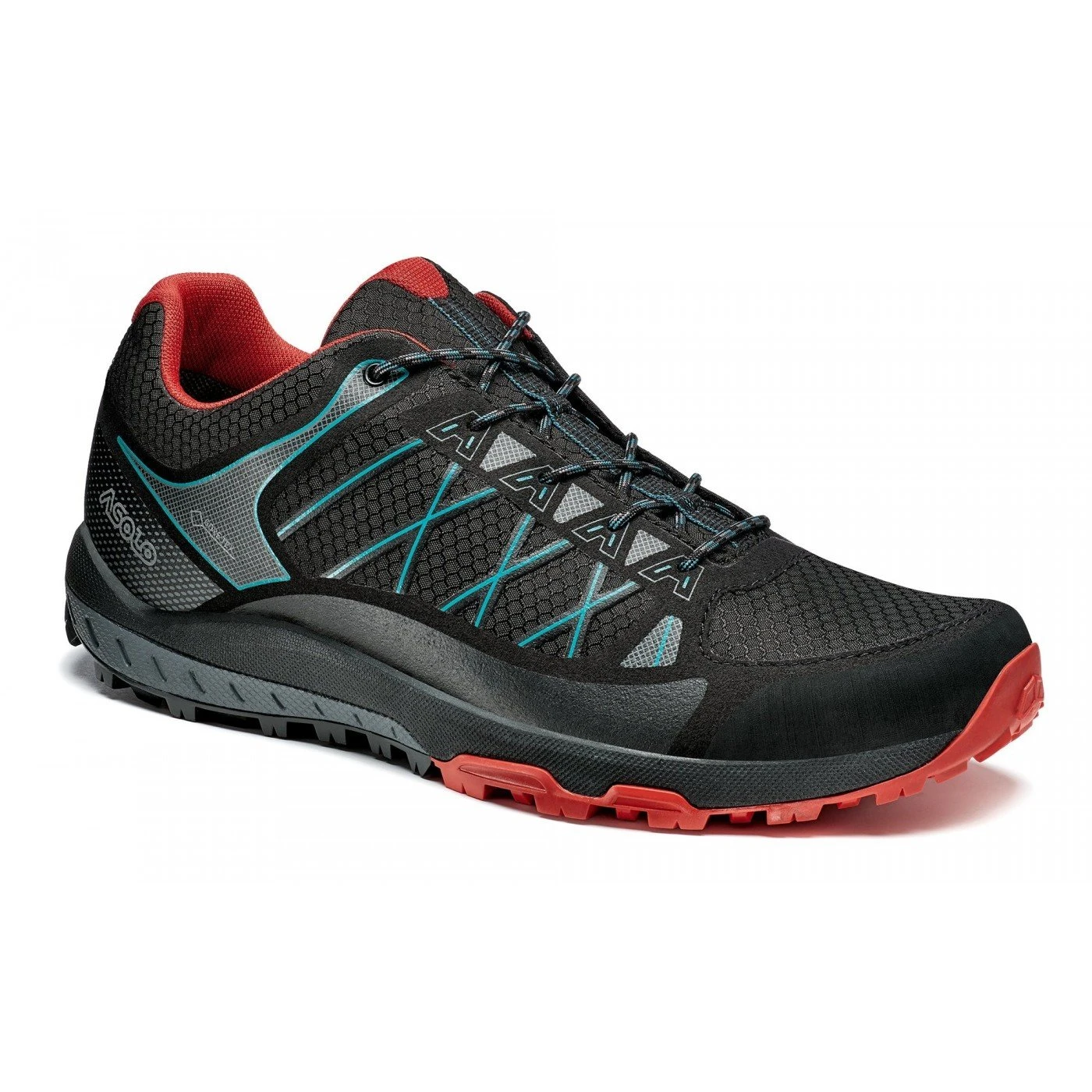 Asolo Grid GV Mens Hiking Shoe - Black/Red 1 Asolo Grid GV Mens Hiking Shoe - Black/Red