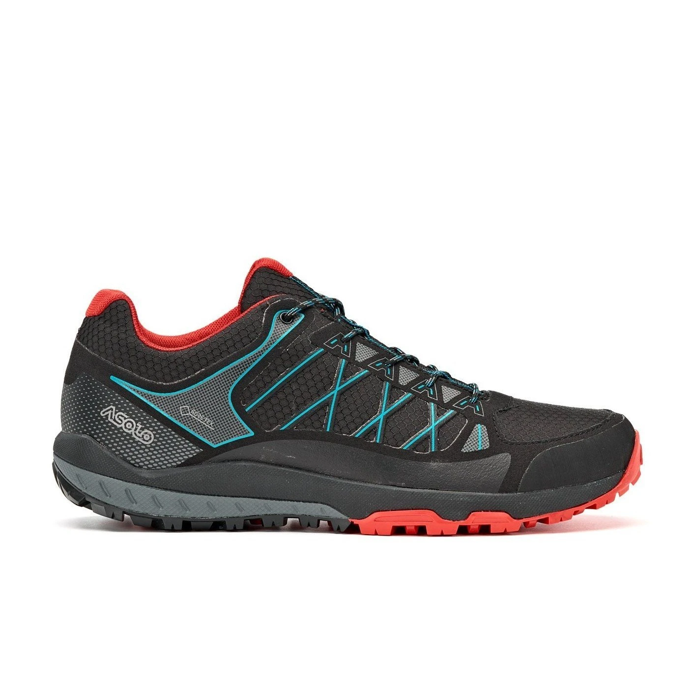 Asolo Grid GV Mens Hiking Shoe - Black/Red 2 Asolo Grid GV Mens Hiking Shoe - Black/Red - Image 2