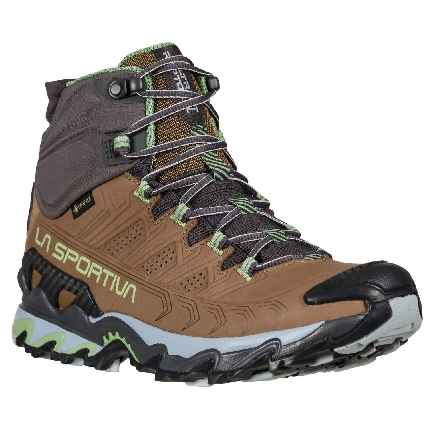 La Sportiva Ultra Raptor II Mid Leather GTX Womens Hiking Boot - Taupe/Sage 2 La Sportiva Ultra Raptor II Mid Leather GTX Womens Hiking Boot - Taupe/Sage - Image 2