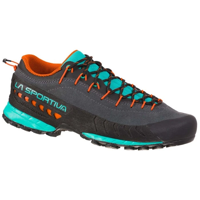 La Sportiva TX4 Womens Approach Shoe - Carbon/Aqua 1 La Sportiva TX4 Womens Approach Shoe - Carbon/Aqua