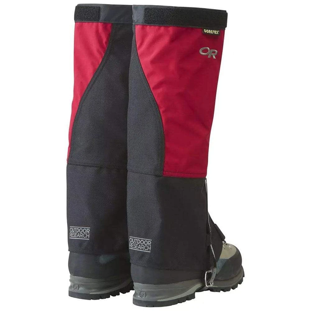 Outdoor Research Expedition Crocodile Mens Gaiters - Chili Black 2 Outdoor Research Expedition Crocodile Mens Gaiters - Chili Black - Image 2